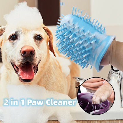 2in1 Dog Paw Cleaner Cup & Cleaning Washer Brush
