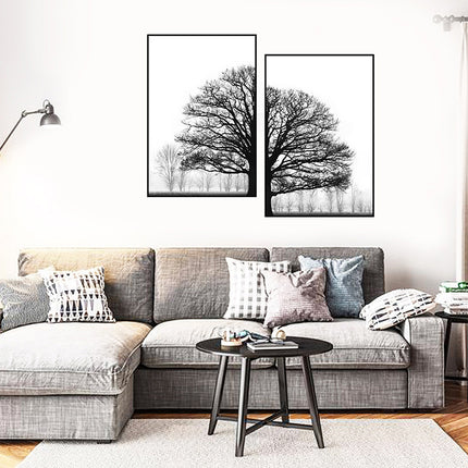 Black And White Trees - 70x100 cm
