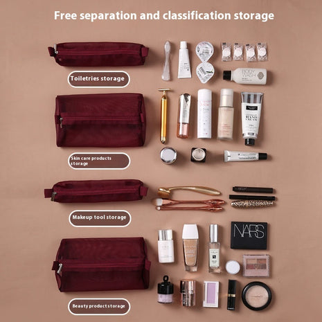 Split 4-in-1 Multi-Functional Travel Cosmetic Bag