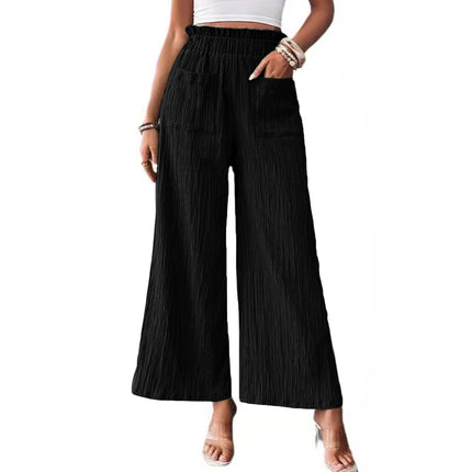 Casual Loose-fitting Wide-leg Trousers