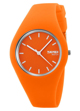 Simple Jelly Color Couple Waterproof Watch