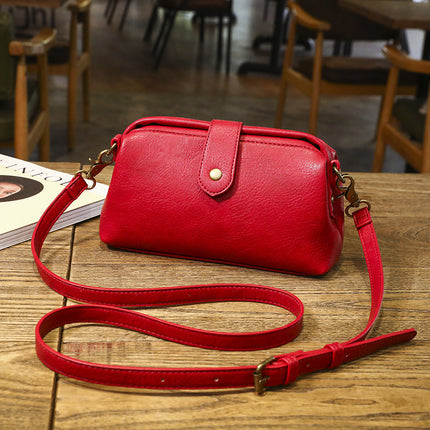 Korean Soft Leather Medium crossbody Handbag