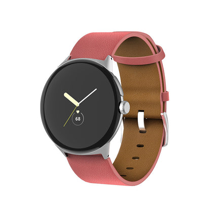 Applicable to Google Watch Straight Interface Leather Strap