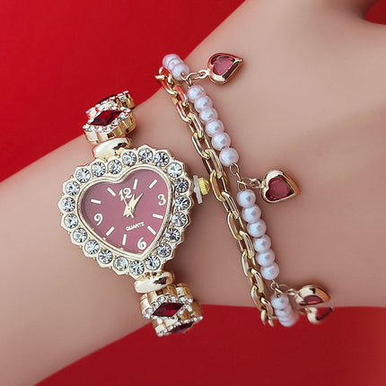 Diamond Heart Quartz Watch
