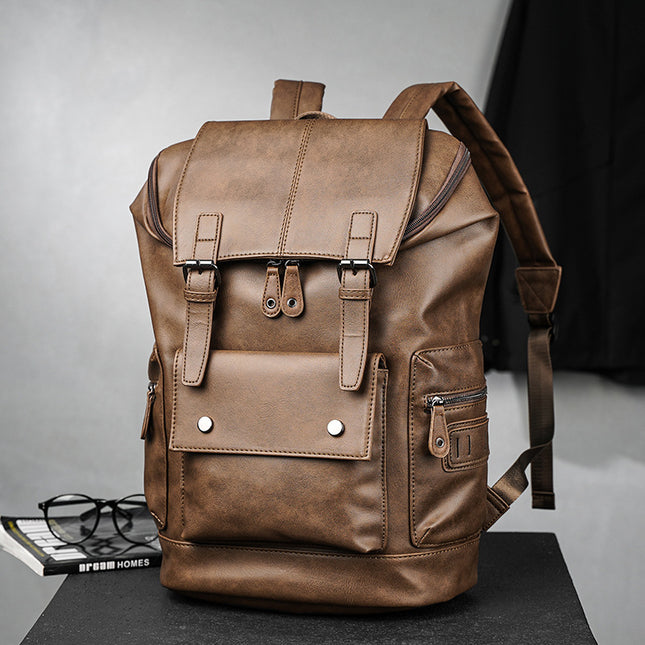 Large Capacity Korean Casual Retro Backpack