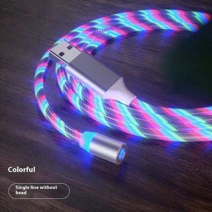 Magnetic 2-meter Cable Magnet Fast Charging Lighting Micro USB Cable LED