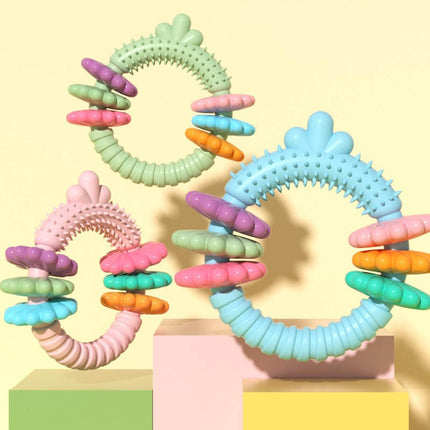 Dog Chew Toy Bite-Resistant Teeth Cleaning Safe TPR for Small Dogs