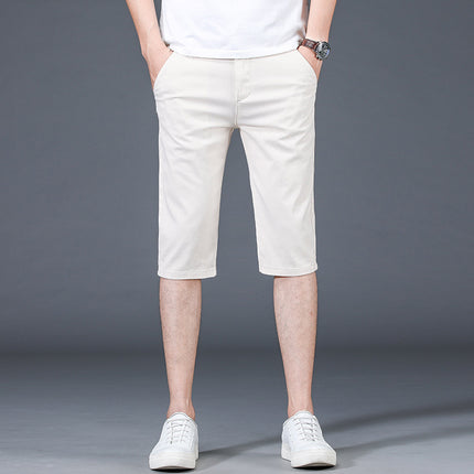 Slim-fitting Mid-waist Thin Casual Pants