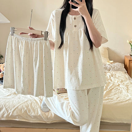 3-piece Cotton Pyjamas Set