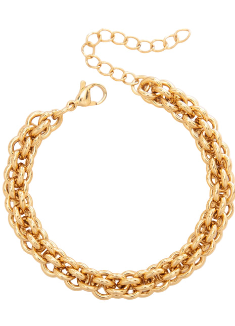 Thick Titanium Steel Bracelet – Bold Statement Chain Jewelry