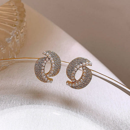 Full Jewelled Stud Earrings