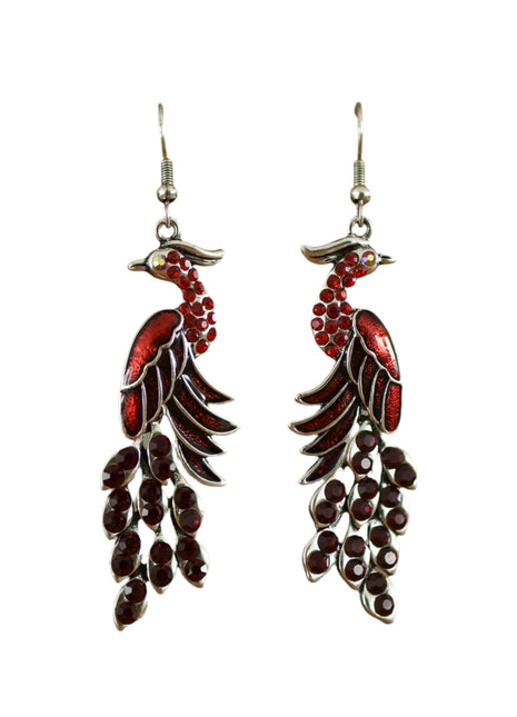 Retro Peacock Earrings