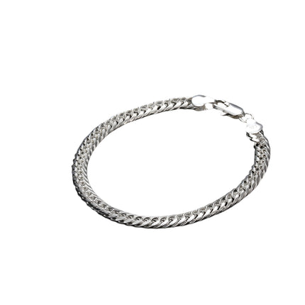 18K Silver Plated 6MM Full Side Bracelet