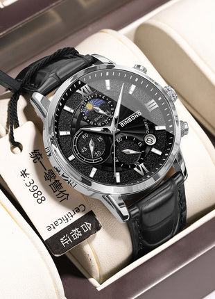 Simple Multifunctional Chronograph Waterproof Quartz Watch
