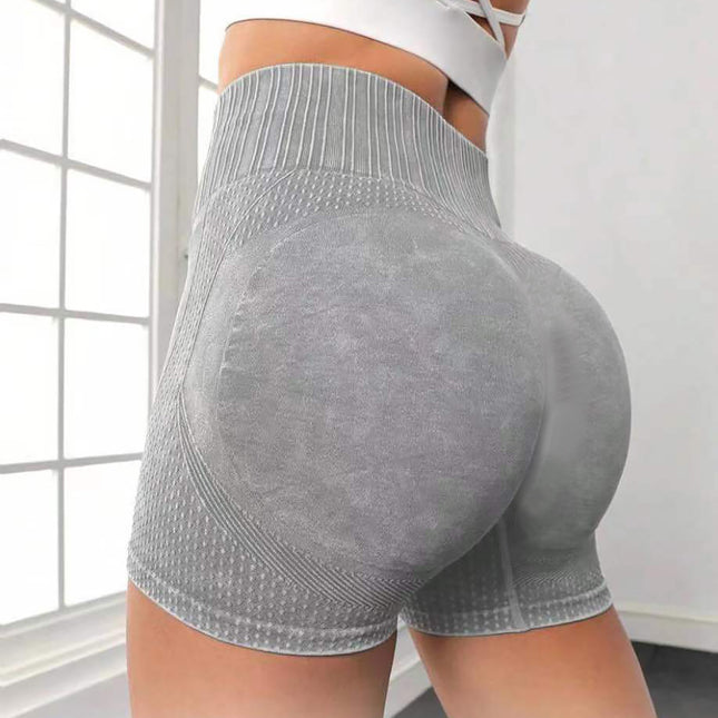 High-waisted Hip-lifting Quick-drying Tight Running Sports Shorts