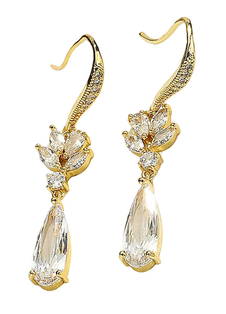 Korean Water Drop Long Earrings