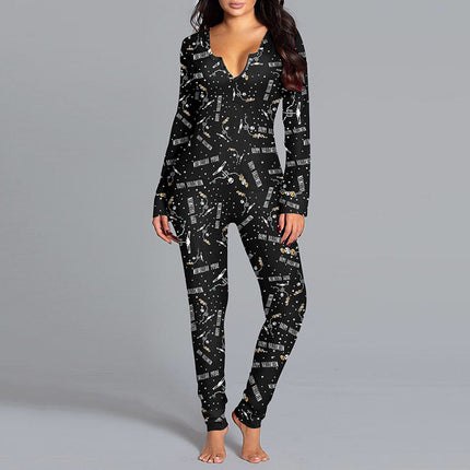 Halloween Long Sleeve One Piece Pyjamas