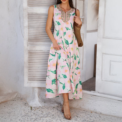 Sleeveless A- Line Dress