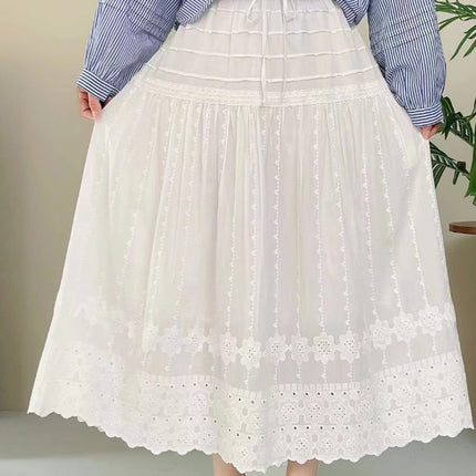 French Sweet A- Line High Waist Slimming Skirt