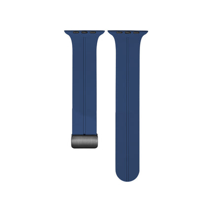 Magnetic Suction Folding Buckle Silicone Applicable to Apple Watch