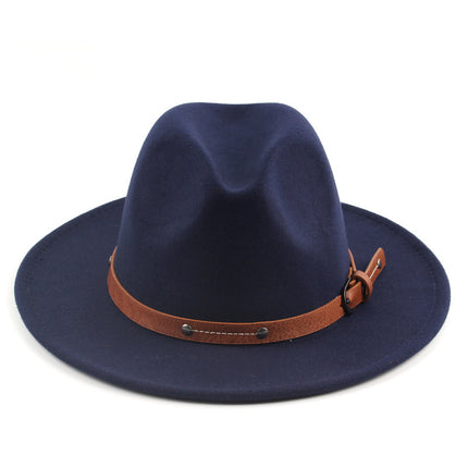 Flat Woolen Top Jazz Hat