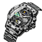 Black Steel Black And White