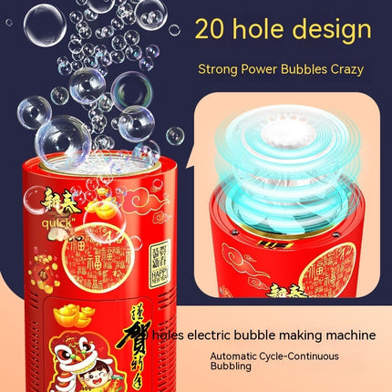 Automatic Bubble Fireworks Machine Toys