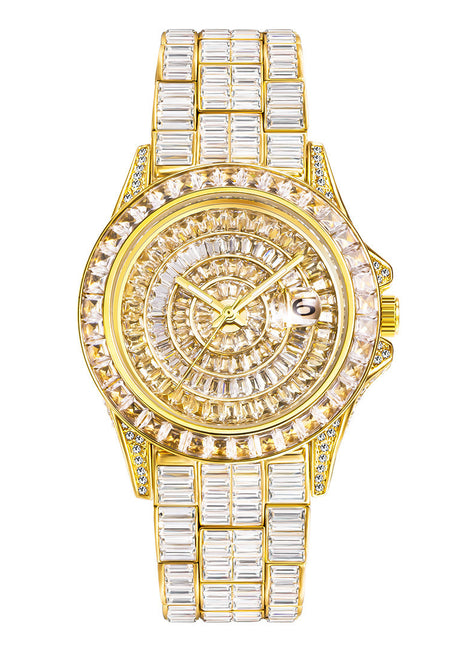 Square Full Diamond Watch High-grade Zircon