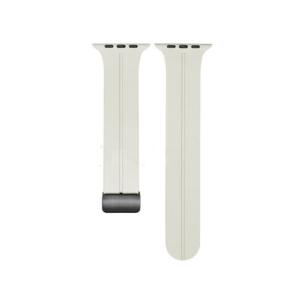 Magnetic Suction Folding Buckle Silicone Applicable to Apple Watch