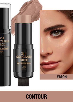 مرحباً، قلم تحديد وإبراز ثنائي الرأس من كيس مع فرشاة