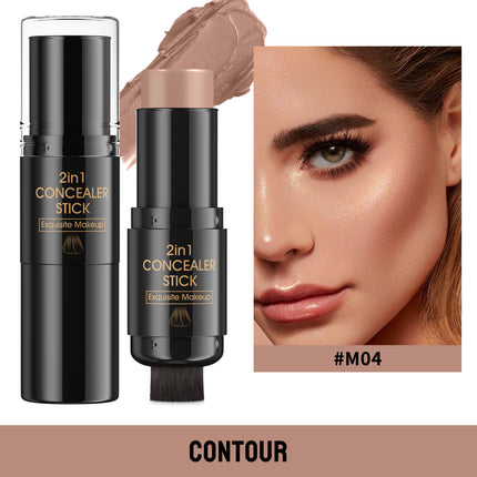 HelloKiss Double-Head Contour & Highlight Stick with Brush