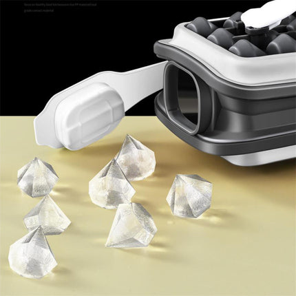 2in1 Portable Silicone Ice Diamond Mold & Water Bottle Creative Curling Summer Kitchen Gadgets
