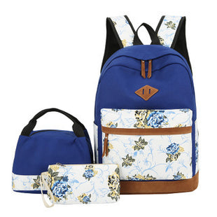 Casual Three-piece Large Capacity Student Schoolbag Japanese Style backpack
