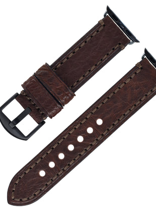 Casual Top Layer Cow Leather Watch Strap Applicable with Apple watch