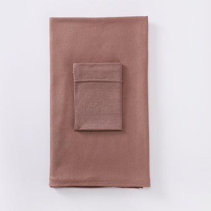 Women's Minimalist Modal Bottom Hat Integrated Scarf