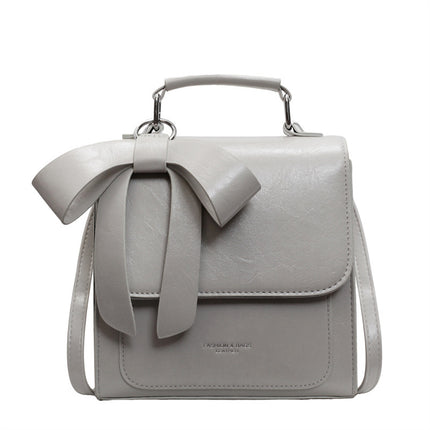 Simplicity Square Leather Bow Backpack Tote