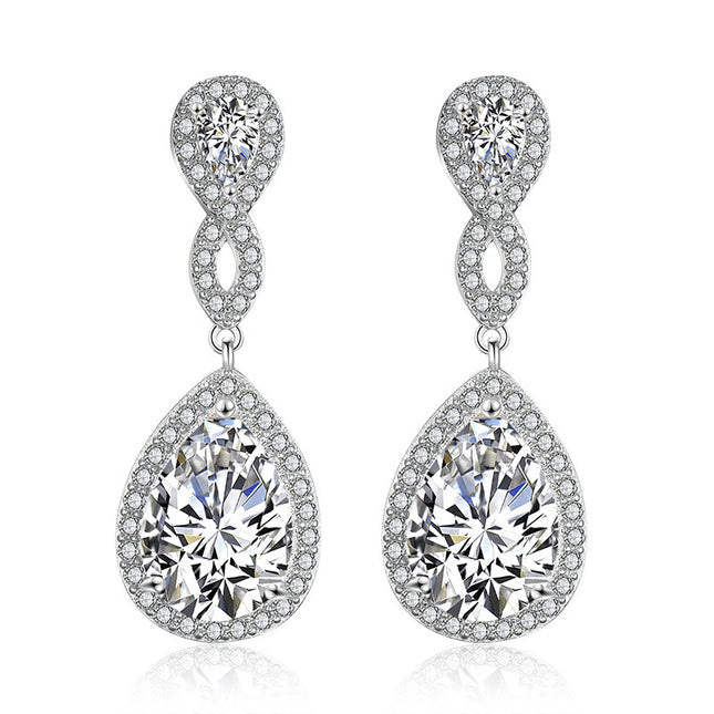 AAA Zircon Drop-shaped Earrings