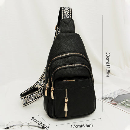 Soft Leather Retro Crossbody Bag