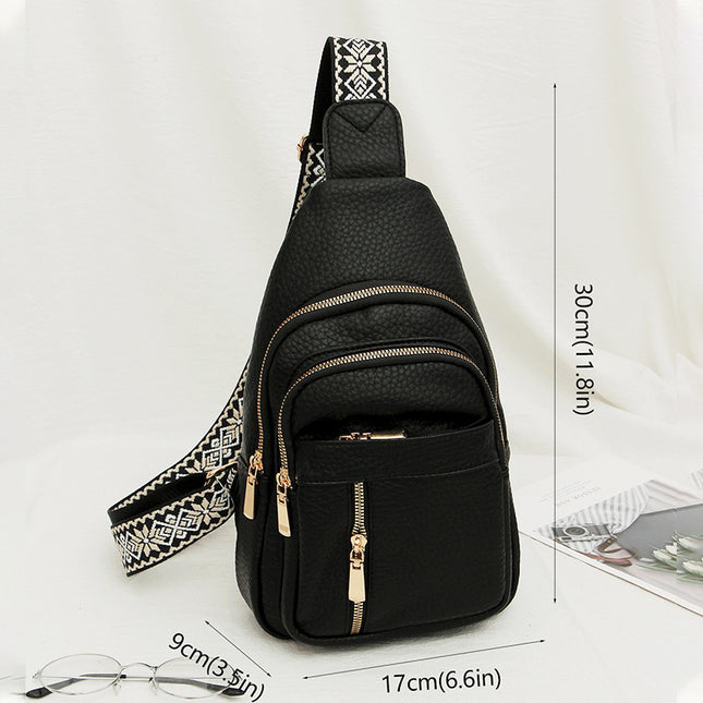 Soft Leather Retro Crossbody Bag