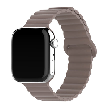 Two-color Silicone Magnetic Back Ring Buckle Band Applicable with Apple watch