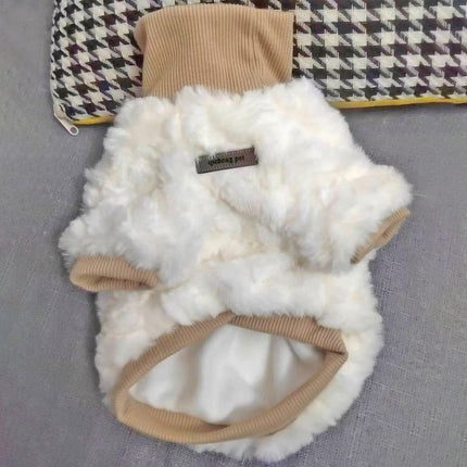 Warm Turtleneck Plush Coat