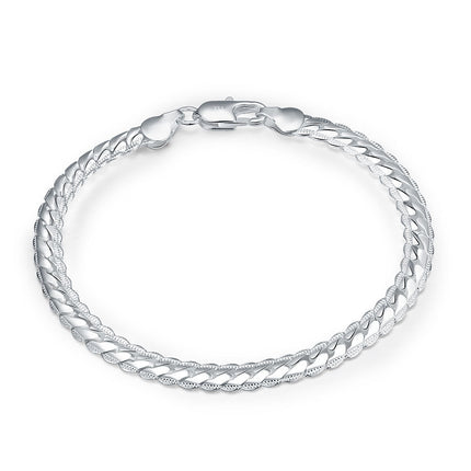 925 Silver Plated Lace Bracelet
