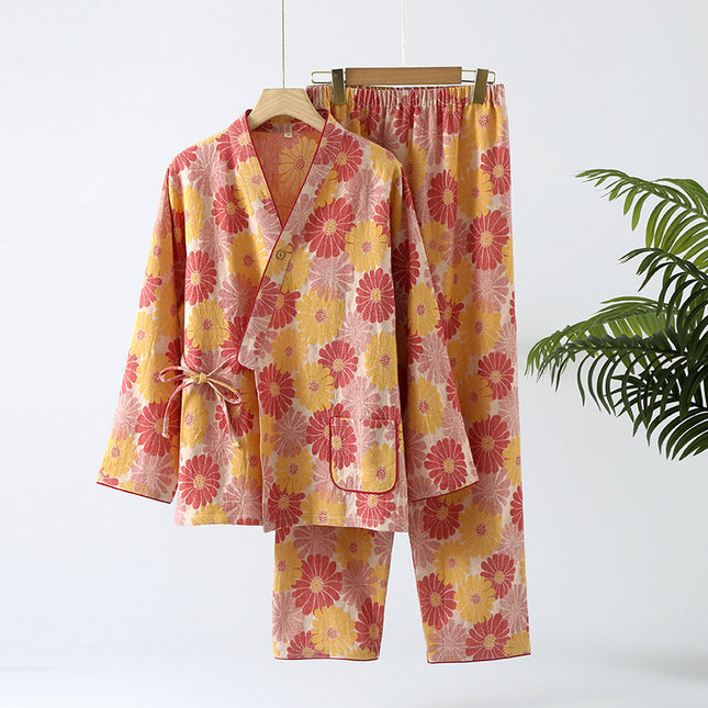 Pure Cotton Gauze Pyjama Set