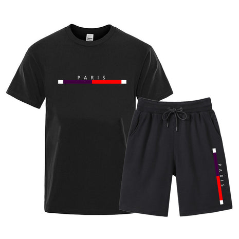 コットンTシャツ＆ショートパンツのツーピースセット