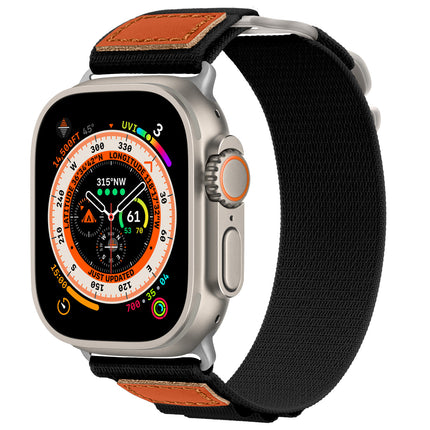 Applicable for Apple Watch Nylon Woven Leather Strap
