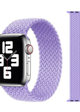 Applicable to Apple iWatch models Single Loop Nylon Braided Elastic Strap