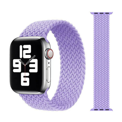 Applicable to Apple iWatch models Single Loop Nylon Braided Elastic Strap