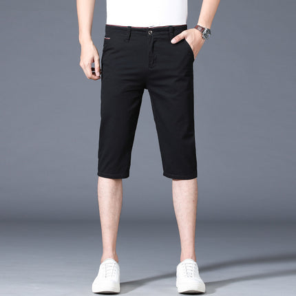 Slim-fitting Mid-waist Thin Casual Pants