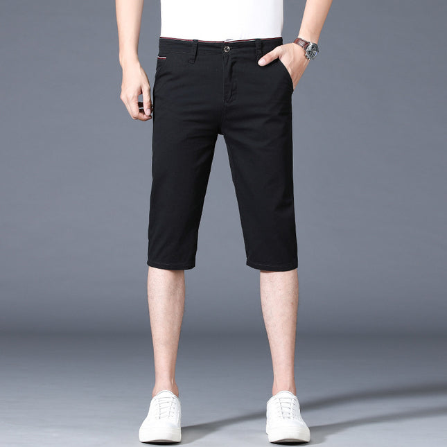 Slim-fitting Mid-waist Thin Casual Pants