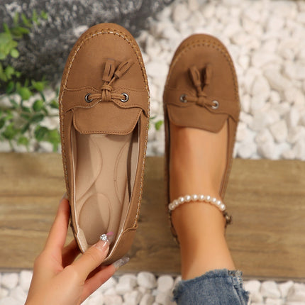Round Head Loafers Non-slip Soft Comfortable Shoes